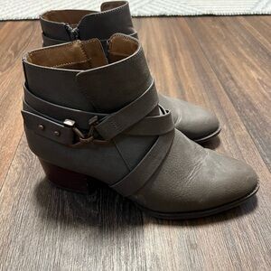 Women’s Gray Ankle Boots- Size 8.5